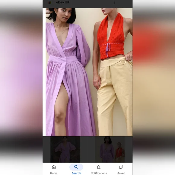 Ciao Lucia Lilac Maxi Dress - Picture 3 of 6